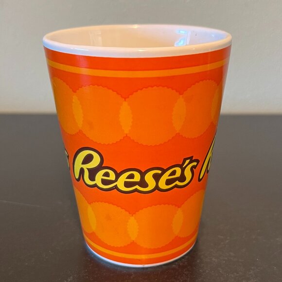 Set of 2 Reese’s Peanut Butter Cup Chocolate Candy Logo Ceramic Mugs - Picture 3 of 9